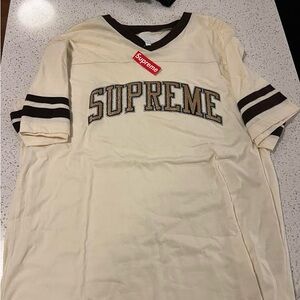 SOLD Supreme Glitter Arc Football Tee (Size Large, NWT)